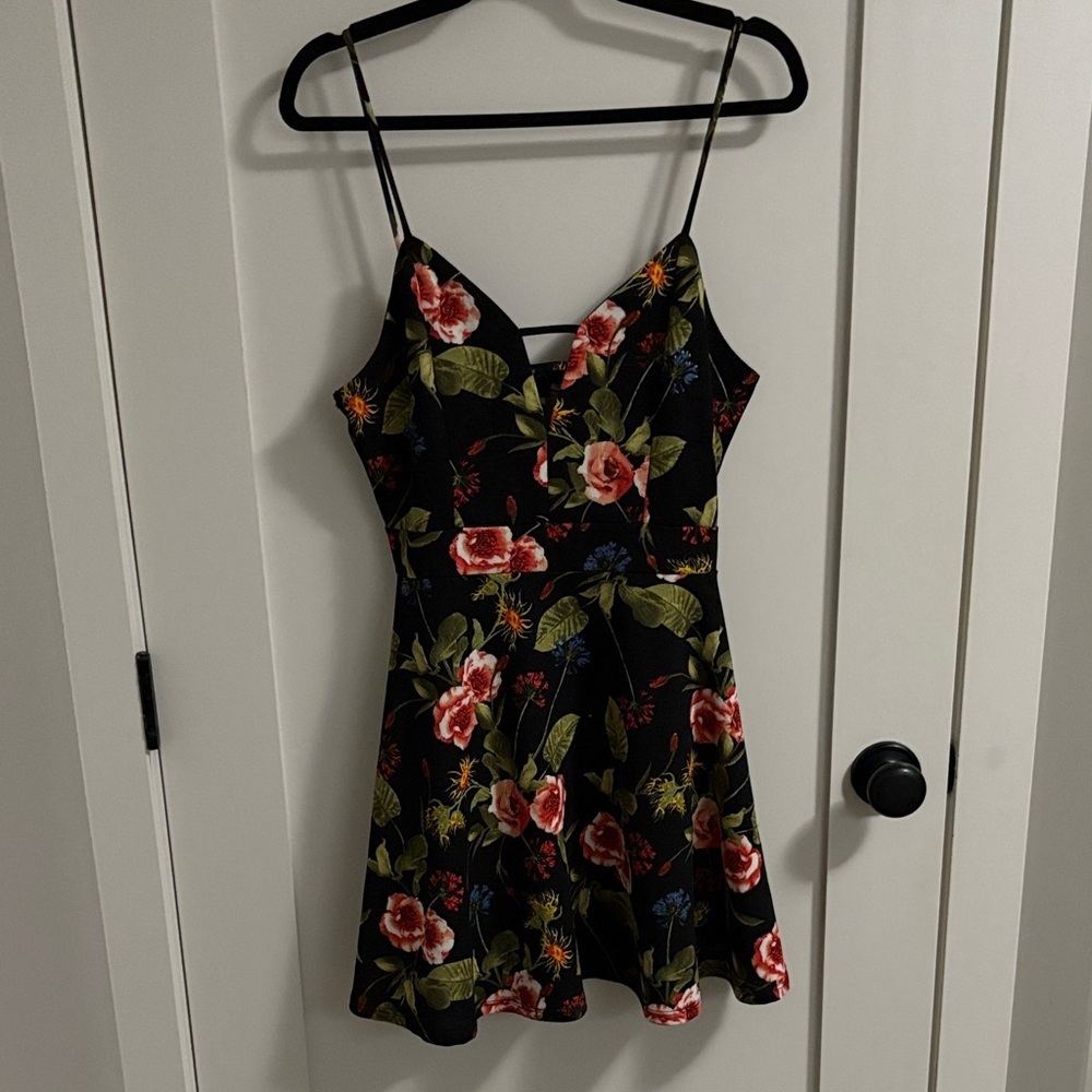 Floral Spaghetti Strap Dress